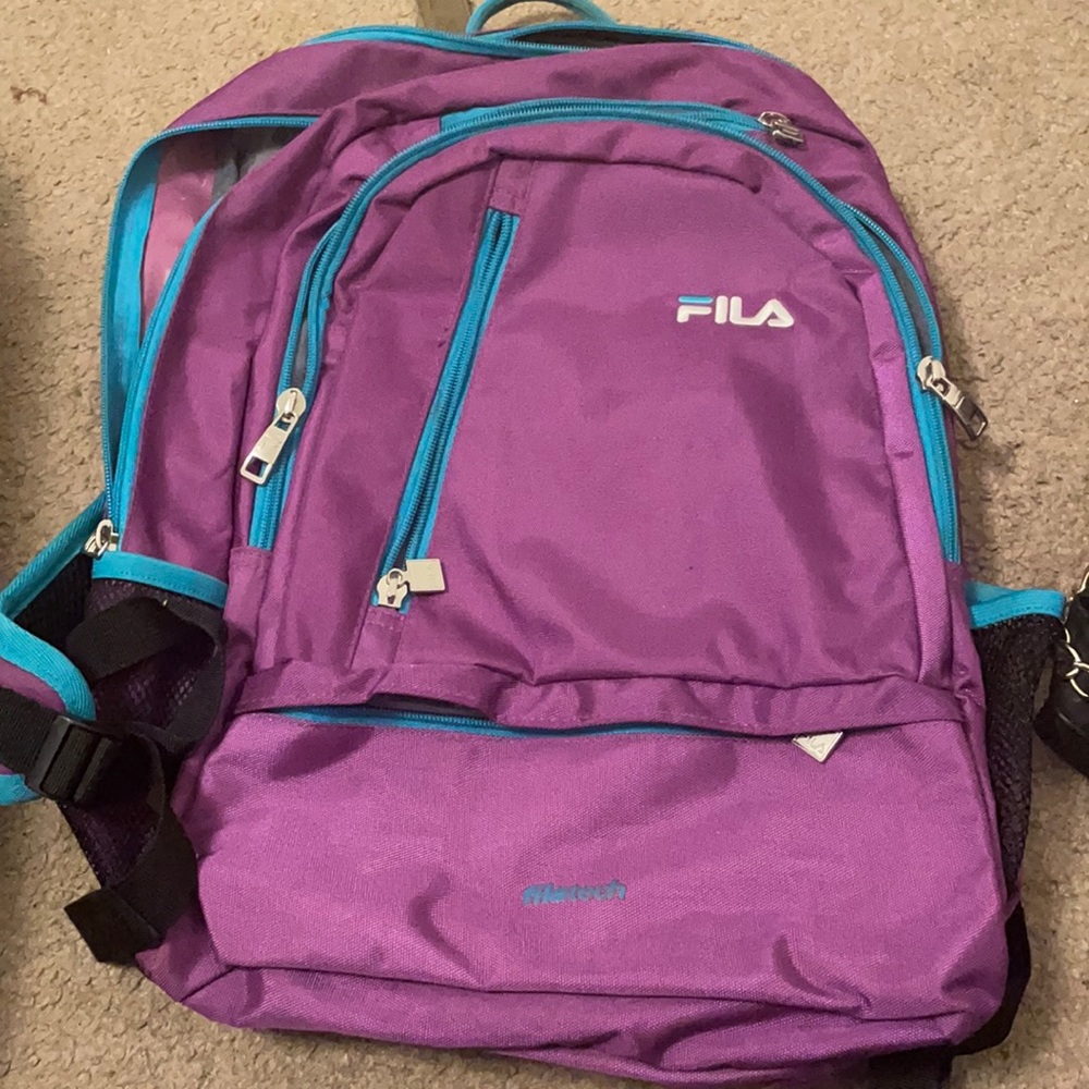 Purple & Blue Fila Backpack